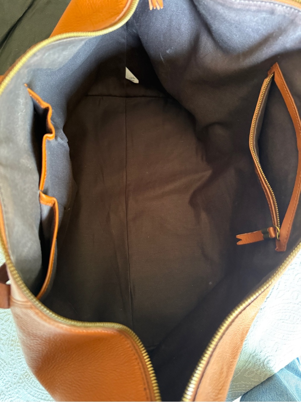 Madewell Large Leather Tote in Cognac - Picture 11 of 11